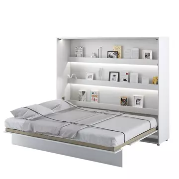 Buy BC-14 Horizontal Wall Bed Concept White Gloss 160cm, Colour: White Gloss, Size: 160 x 200cm from Furnituretta