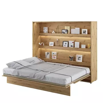 Buy BC-14 Horizontal Wall Bed Concept Oak Artisan 160cm, Colour: Oak Artisan, Size: 160 x 200cm from Furnituretta