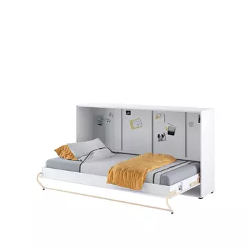 Buy CP-06 Horizontal Wall Bed Concept 90cm with Over Bed Unit White Matt, Colour: White Matt, Size: 90 x 200cm, Width: 215 from Furnituretta