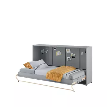 Buy CP-06 Horizontal Wall Bed Concept 90cm with Over Bed Unit Grey Matt, Colour: Grey Matt, Size: 90 x 200cm, Item Width: 215 from Furnituretta