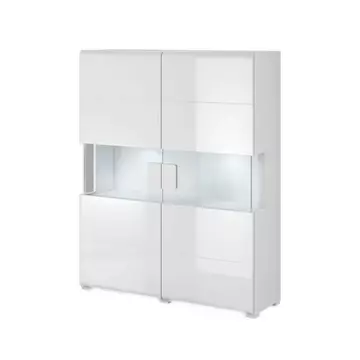 Buy Toledo 42 Sideboard Display Cabinet White, Colour: White, Width: 122 from Furnituretta