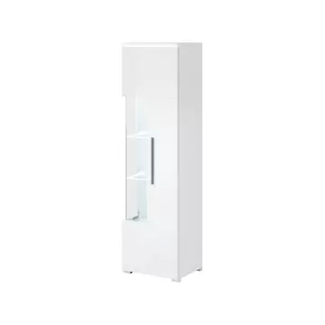 Buy India 06 Tall Display Cabinet White, Colour: White, Item Width: 45 from Furnituretta