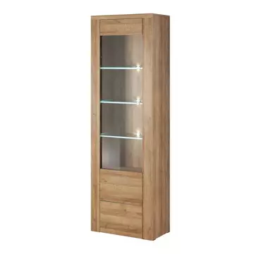 Buy Larona 05 Tall Display Cabinet Oak Riviera, Colour: Oak Riviera, Width: 65 from Furnituretta