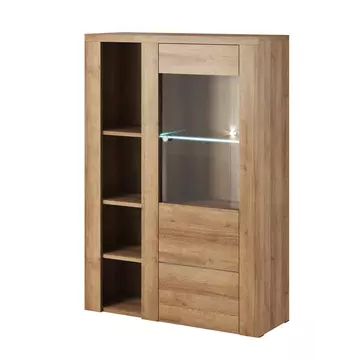Buy Larona 44 Sideboard Display Cabinet Oak Riviera, Colour: Oak Riviera, Width: 100 from Furnituretta