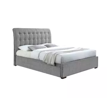 Buy Hamilton Light Grey Fabric Bed Super King Size, Colour: Light Grey, Size: 6ft/Super King, Item Width: 189 from Furnituretta