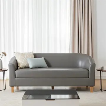 Buy Claridon 3 Seater Sofa PU Grey from Furnituretta