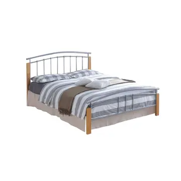 Buy Tetras Silver Metal Bed Frame King Size, Colour: Silver, Size: 5ft/King , Item Width: 157 from Furnituretta
