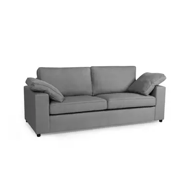 Buy Alton Fabric Sofa 3S Silver from Furnituretta