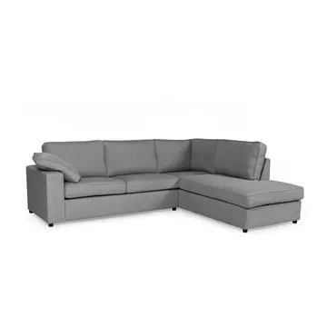 Buy Alton Fabric Corner Sofa Silver from Furnituretta