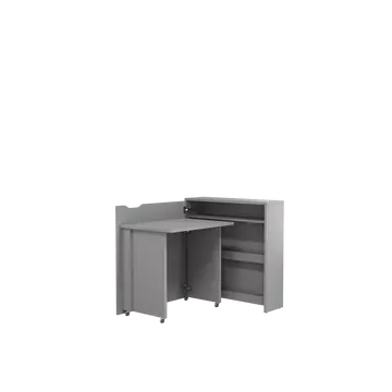 Buy Work Concept Slim Convertible Hidden Desk Grey 90cm, Colour: Grey, Width: 90, Side: Left from Furnituretta