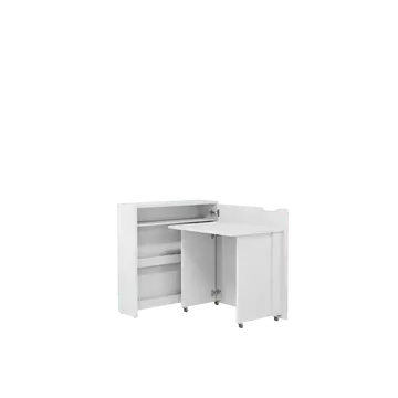Buy Work Concept Slim Convertible Hidden Desk White Matt 90cm, Colour: White Matt, Width: 90, Side: Right from Furnituretta
