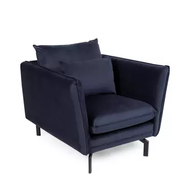 Buy Elford Fabric Sofa 1S Navy from Furnituretta