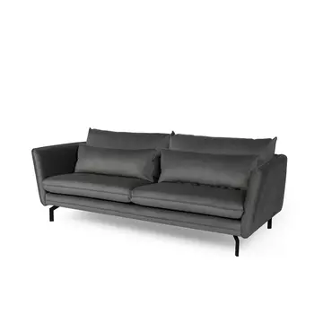 Buy Elford Fabric Sofa 3S Grey, Colour: Grey from Furnituretta