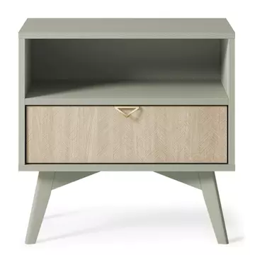 Buy Forest Bedside Table Green 54cm, Colour: Green, Width: 54 from Furnituretta