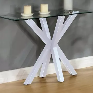 Buy Langley Gloss Console Table White, Colour: White from Furnituretta
