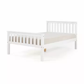 Buy Manila HFE Pine Bed 4 Foot White, Colour: White, Size: 4 Foot from Furnituretta