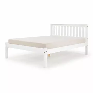 Buy Manila LFE Pine Bed King Size White, Colour: White, Size: King Size from Furnituretta