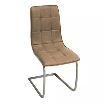 Buy Olivia PU Chairs Chrome & Brown, Colour: Brown from Furnituretta
