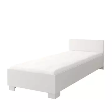 Buy Omega OM-36 Single Bed White Matt, Colour: White Matt, Size: 90 x 200cm from Furnituretta