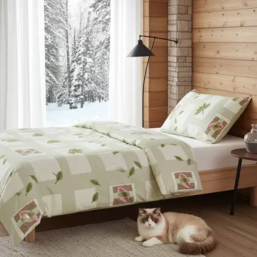 Buy Cotton Duvet Cover Set Bedding Button Fastening Fitted Sheet, Linens & Bedding from Furnituretta