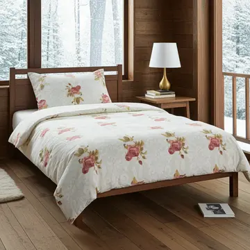 Buy Single Size Cotton Duvet Cover Set Button Fastening from Furnituretta