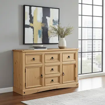 Buy Corona Buffet 2 Doors & 5 Draws from Furnituretta