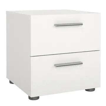 Buy Pepe Bedside 2 Drawers in White from Furnituretta