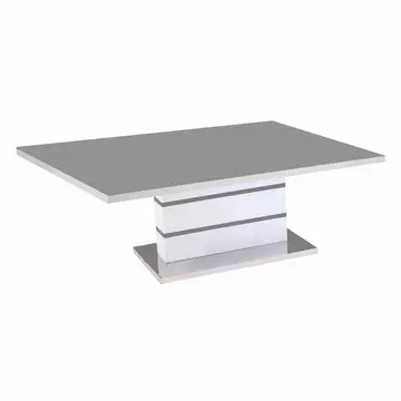 Buy Aldridge High Gloss Coffee Table White with Grey Glass Top from Furnituretta