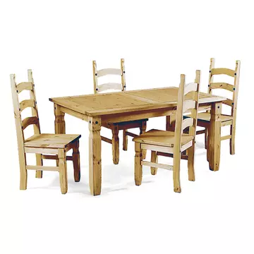 Buy Corona Dining Set with 4 Chairs from Furnituretta