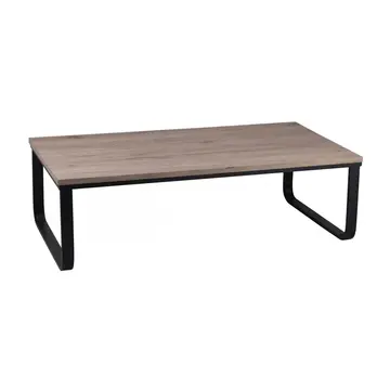 Buy Felix Coffee Table Natural with Metal Black Painted Legs from Furnituretta