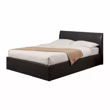 Buy Fusion Storage PU Single Bed Brown, Colour: Brown, Size: Single from Furnituretta
