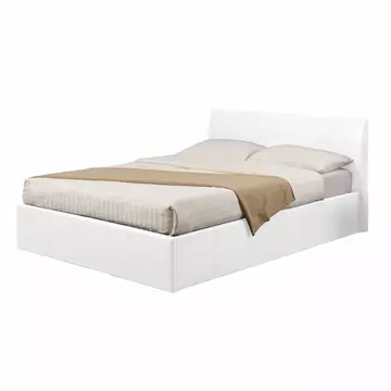 Buy Fusion Storage PU Single Bed White, Colour: White, Size: Single from Furnituretta