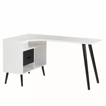 Buy Mapleton Desk White & Black (1000123472) from Furnituretta