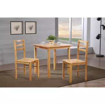 Buy New York Small Dining Set with 2 Chairs Natural Oak from Furnituretta