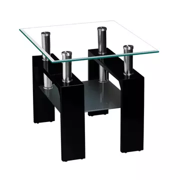 Buy Telford Lamp Table High Gloss Black from Furnituretta