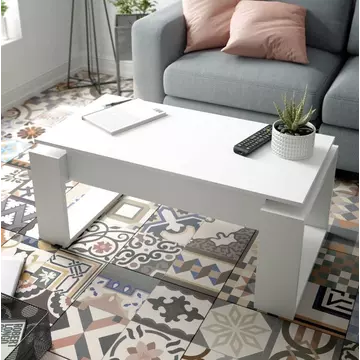 Buy Filey White Coffee Table with Lift up Storage from Furnituretta