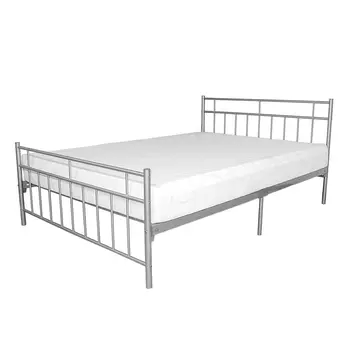 Buy Davina Metal Bed Single Silver from Furnituretta