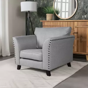 Buy Linton Fabric Sofa 1S Grey from Furnituretta