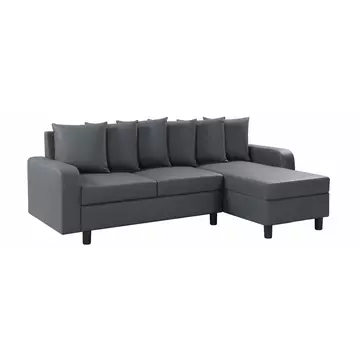 Buy Civic Chase Sofa Leather Aire Grey from Furnituretta
