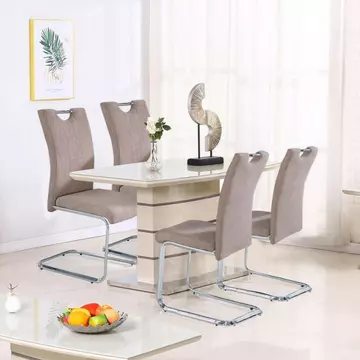 Buy Knightsbridge Small Dining Table with Glass Top from Furnituretta