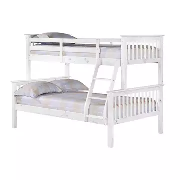 Buy Porto Triple Bunk Bed White, Colour: White from Furnituretta