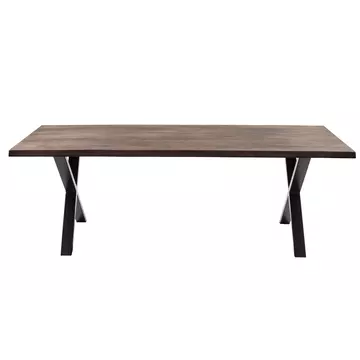 Buy Yale Large 2200 Solid Oak Dining Table Smoked Oil from Furnituretta