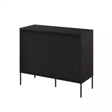 Buy Trend TR-02 Sideboard Cabinet Black Matt 98cm, Colour: Black Matt, Width: 98 from Furnituretta