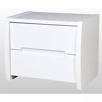Buy Tanya High Gloss Bedside White from Furnituretta