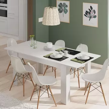 Buy Totnes White Extending Dining Table from Furnituretta