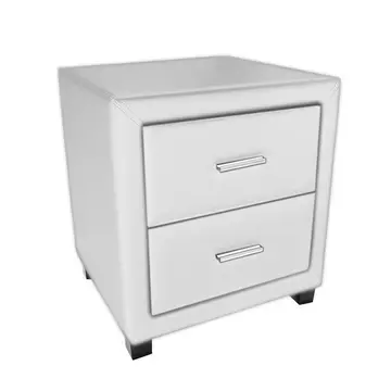 Buy Dorset 2 Drawer Bedside Cabinet White, Colour: White, Item Width: 47 from Furnituretta