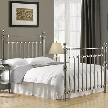 Buy Edward 5ft King Size Chrome Bed, Colour: Chrome, Size: 5ft/King , Width: 163 from Furnituretta