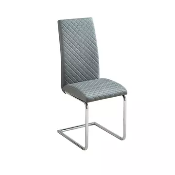 Buy Dresden PU Chairs Chrome & Grey (2s) from Furnituretta