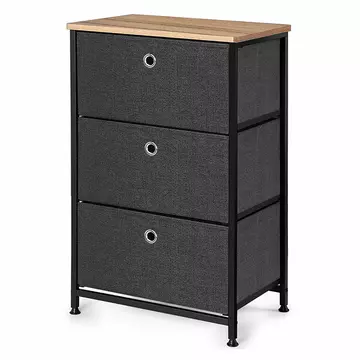 Buy Lisbon Cabinet 3 Drawer Grey from Furnituretta