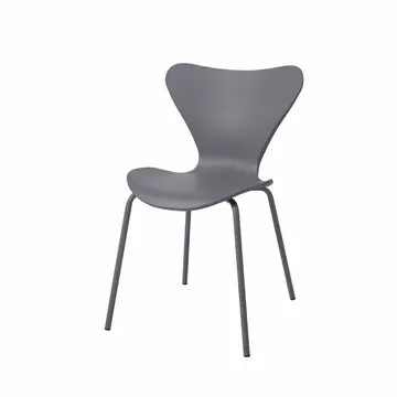 Buy Sienna Plastic (PP) Chairs with Metal legs Grey (4s), Colour: Grey from Furnituretta